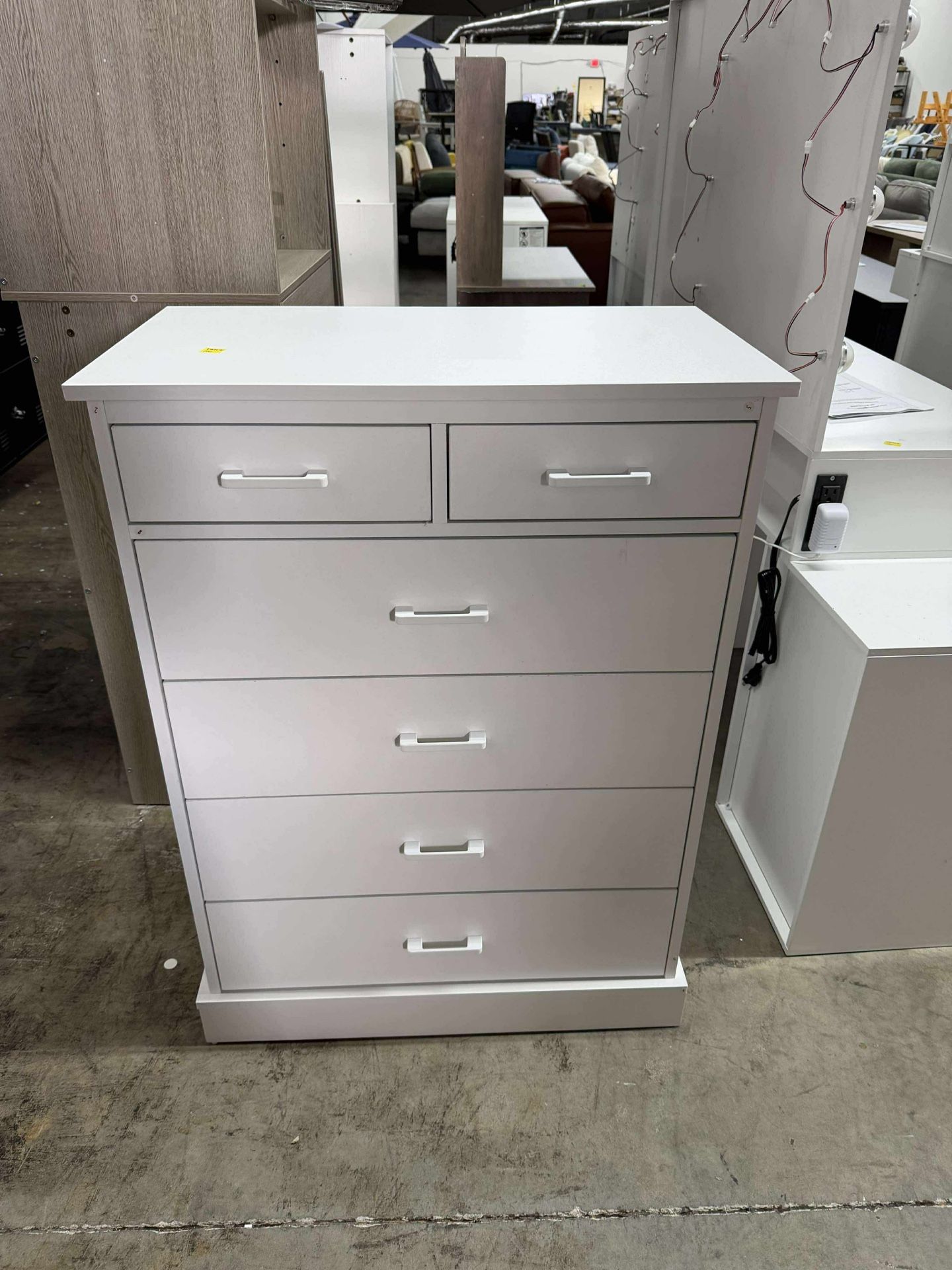 Chest of 6 Drawers Large Capacity Storage Cabinet Dresser Bedroom