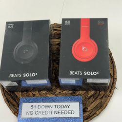 Beats Solo 3 Wireless On Ear Headphones NEW - Pay $1 Today To Take It Home And Pay The Rest Later! 