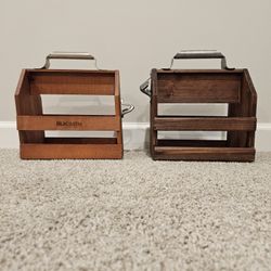 Rustic Wooden Bottle Holders