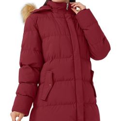 WenVen - Abrigo grueso de invierno, para mujer, con capucha desmontable Talla L New