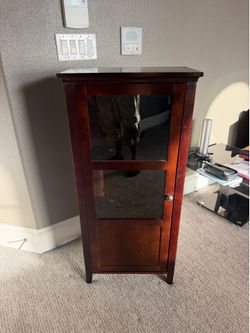 Walnut brown cabinet