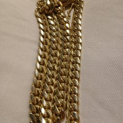 Very Heavy Solid Sterling Silver Maimi Cuban Link Chain