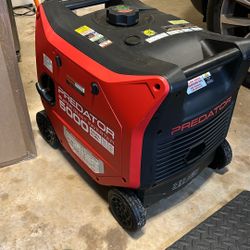 PREDATOR 5000 GENERATOR SUPER QUIET. $800