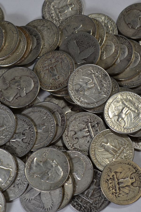 Cheap “junk silver” 90 us coins. Only 14 per 1 face for Sale in San