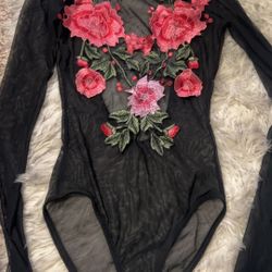 Floral Sheet Bodysuit 