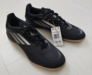 Mens Adidas F50 League IN Indoor Soccer Futsal  (IF1332) Shoes Size 12 Black Gum

Brand New and authentic. Size 12. Will ship out same/ next day.