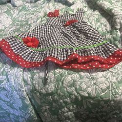 Baby Girls Red Polka Dot Dress 