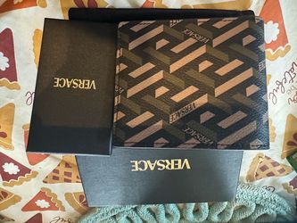 Versace La Greca Bifold Wallet with Box
