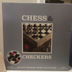 CHESS & CHECKERS NEW 