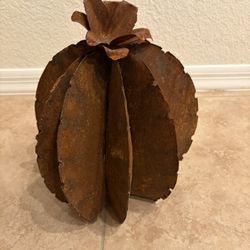 Rustic Metal Barrel Cactus