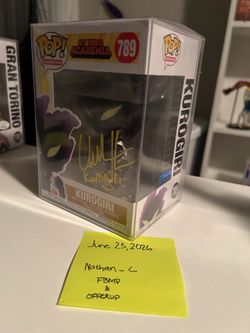 Signed Kurogiri Funko Pop Mha