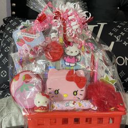 HELLO KITTY GIFT BASKET PEFECT FOR ANYONE …ANY OCCASION