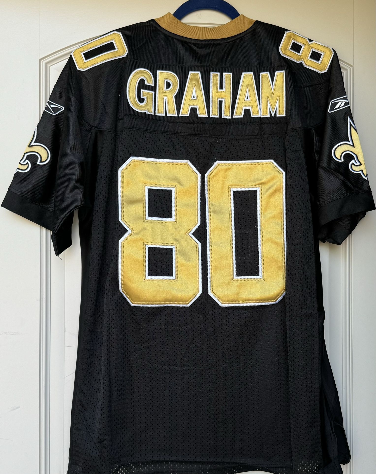 XL + 2XL - SAINTS #80 JIMMY GRAHAM REEB0K JERSEYS