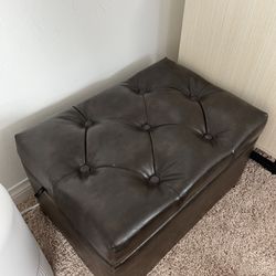 Leather Ottoman – (20x15x12in) Price Dropped  Last Chance!!