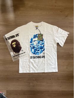 Bape white with blue Tee