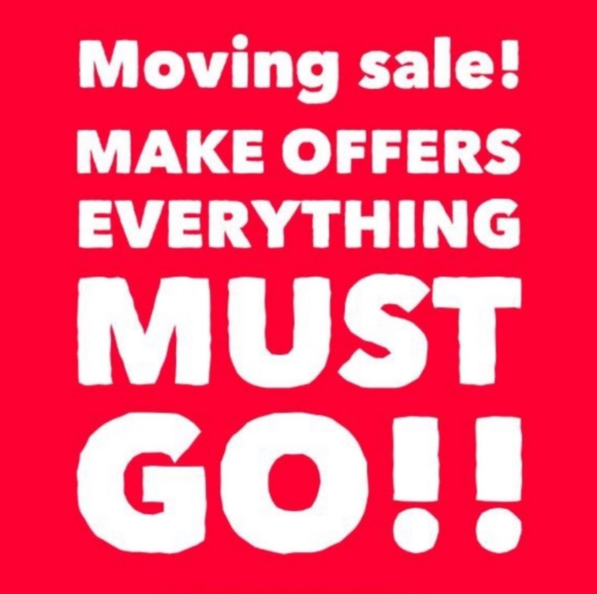Garage Sale Tomorrow 