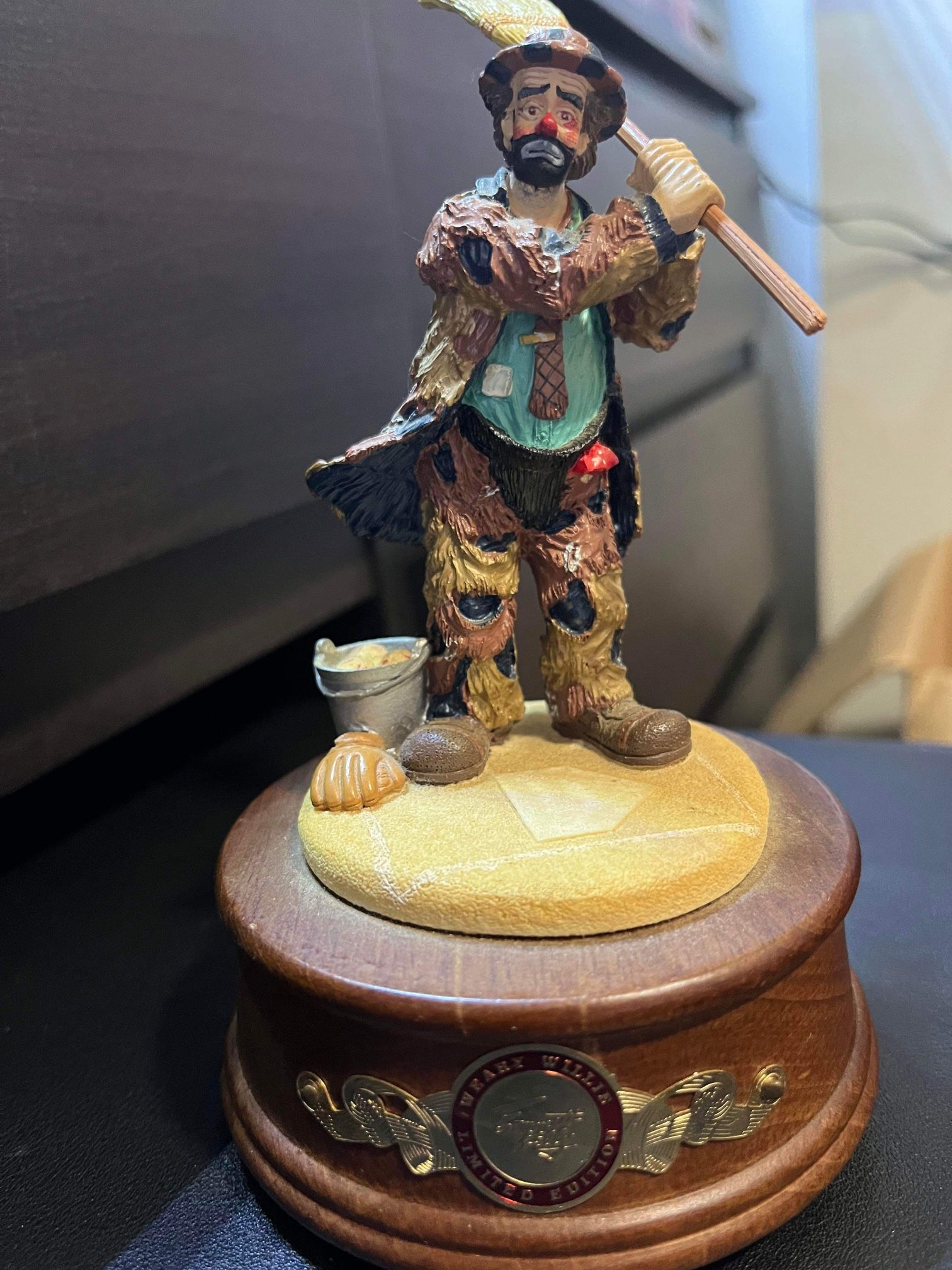Emmett Kelly Clown Music Box