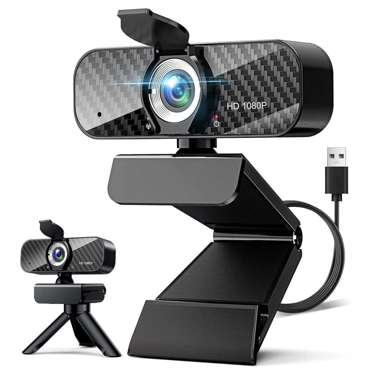 📸 NEW Full HD 1080P Webcam w/ Mic + Tripod