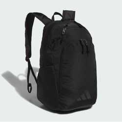 New Adidas Defender 5 All Black Backpack #JJ7424