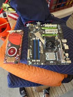 Motherboard and graphics card(Taking to goodwill if no one picks up)