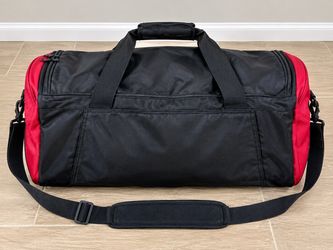 Travelers Club 30" Rolling Duffel Bag, Black and Red