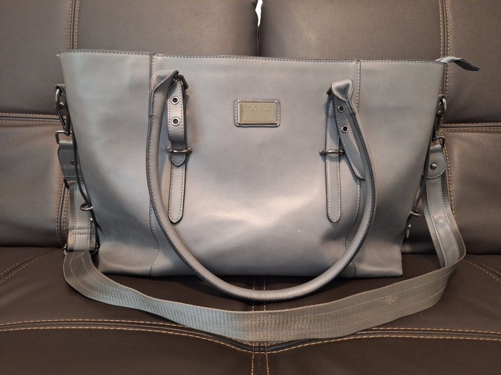 Leather Laptop Tote Bag