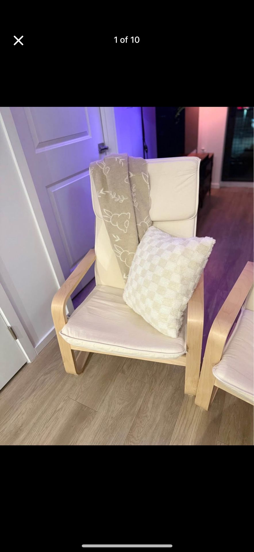 Ikea Bouncing Armchair - Adult Size - with the pillows