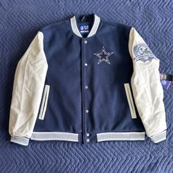 New with tags Ultra Game DALLAS COWBOYS Varsity Jacket Blue Size XL