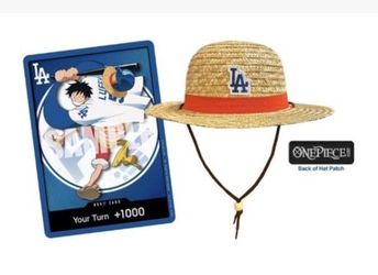 Dodgers One Piece Card and Hat. Message me w/offer if you want the items