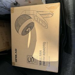 OPOLAR Wall Mount Air Circulator Fan with Remote Control | 3 Speeds 15 Inch