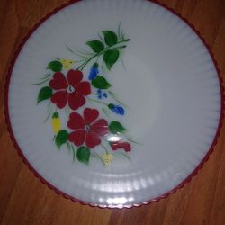 Milk Glass Plate
