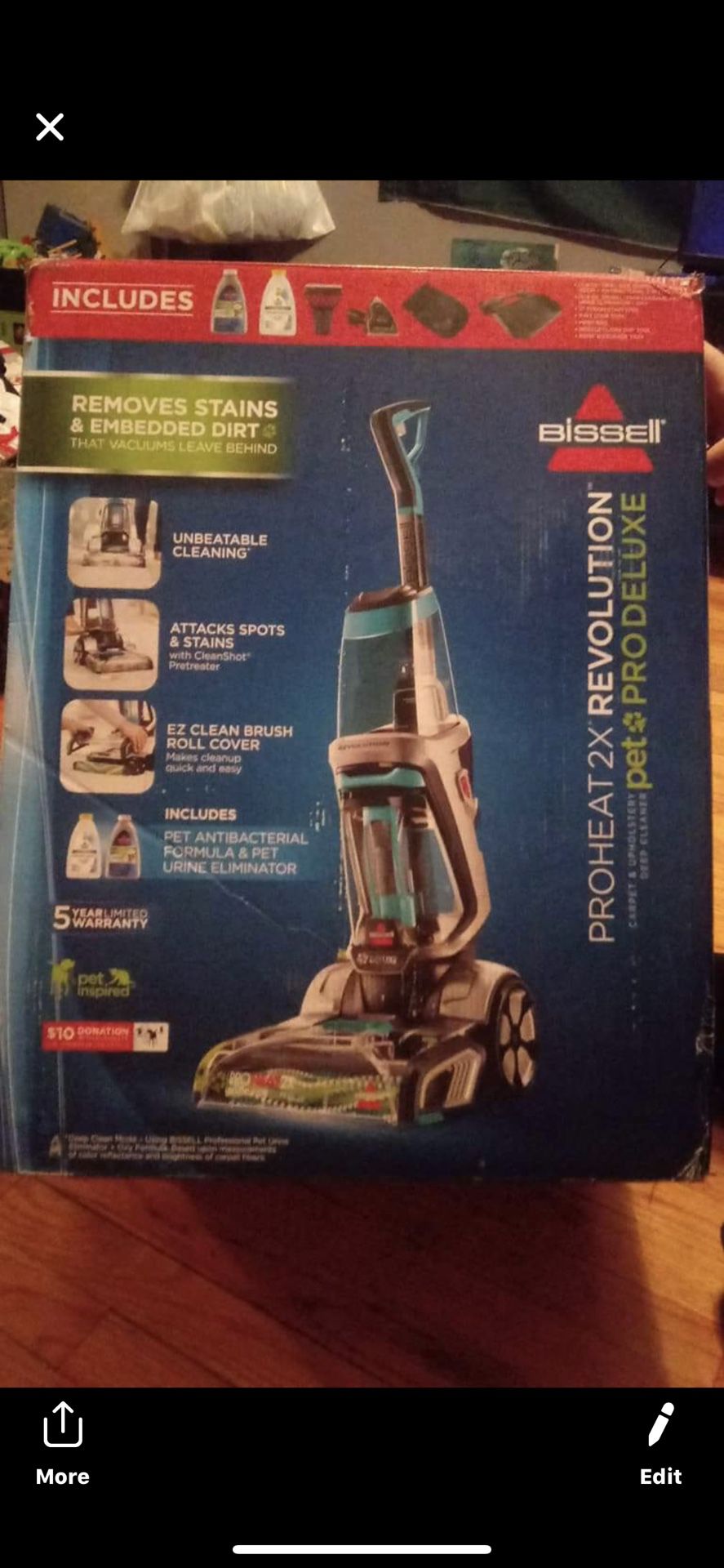 Bissell Brand new never used Bissell PROHEAT 2X Revolution Pet Pro.