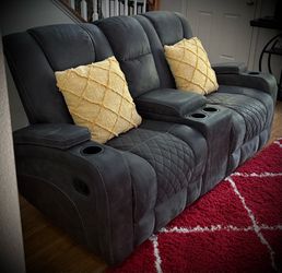 Abilene Granite Reclining Sofa & Gliding Loveseat Set