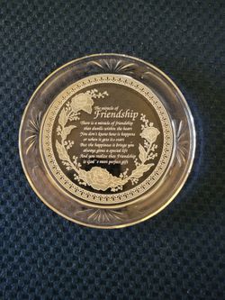 Decorative "Friendship" Plate