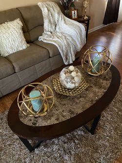 Coffee table and end tables