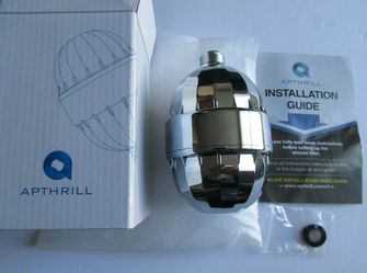 APTHRILL SHOWER HEAD WATER FILTER NEW