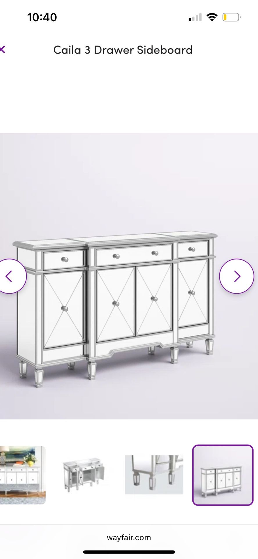 Mirrored Sideboard