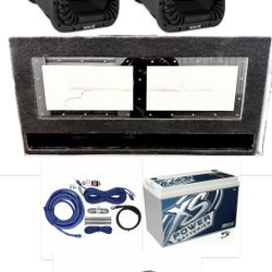 NEW POWERFUL BASS PACKAGE KICKER AUDIO MONSTER DEAL WITH CUSTOM BOX INSTALLED