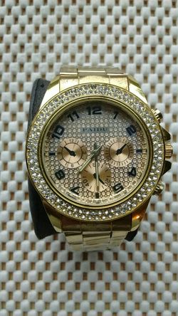 Gold tone watch