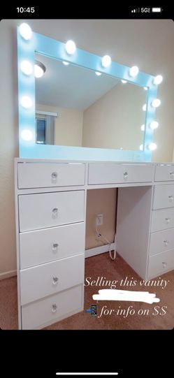 All White Vanity 