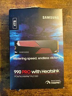 Samsung 4TB 990 PRO with Heatsink NVMe SSD