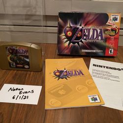 Legend of Zelda Ocarina of Time Gold Nintendo 64 N64 Game For Sale