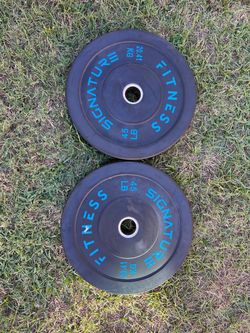 Signature Fitness 45 LB Bumper Plates Pair