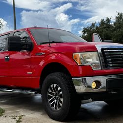 Red Ford Truck F150 Xlt Ecoboost 4 X4 
