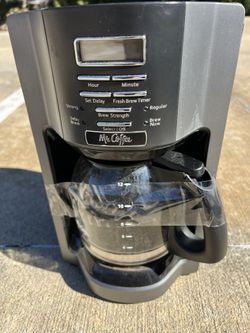 MrCoffee 12-Cup Programmable Coffeemaker, Brushed Metallic