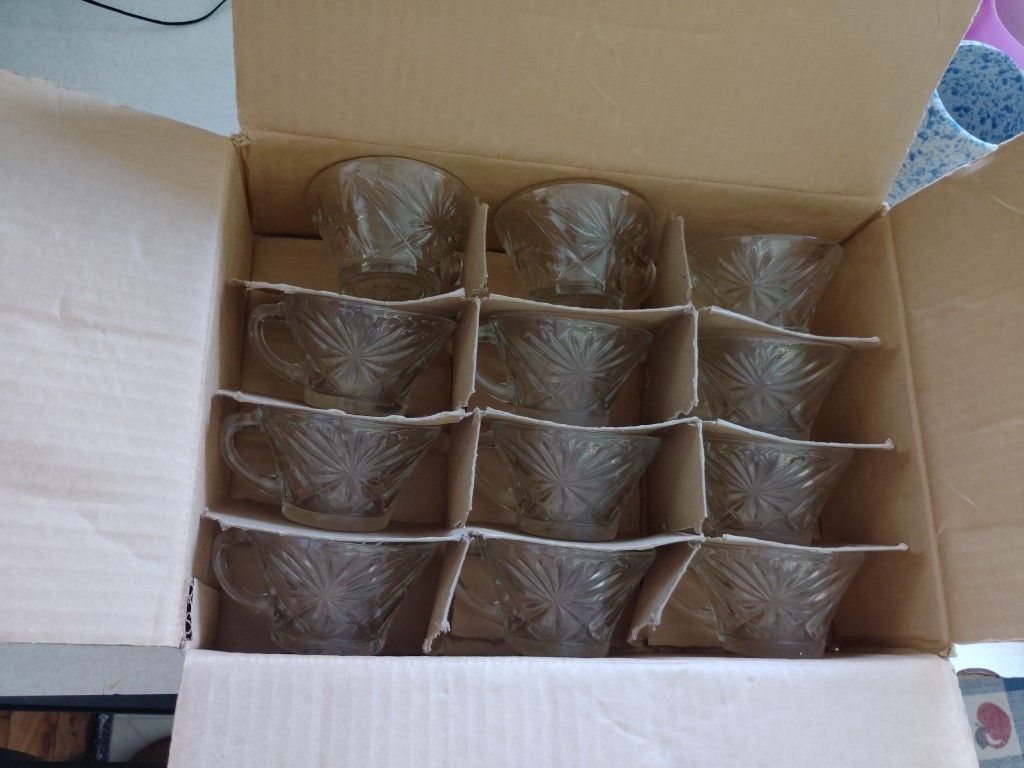 Vintage Star David Punch Cups