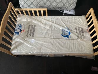 Toddler bed and mattress