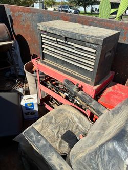 Misc tools, tool boxes, electronic wheelchair, chairs, smoker