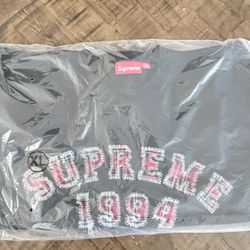 Supreme SS26’ week 5 Plaid Arc Crewneck Black XL