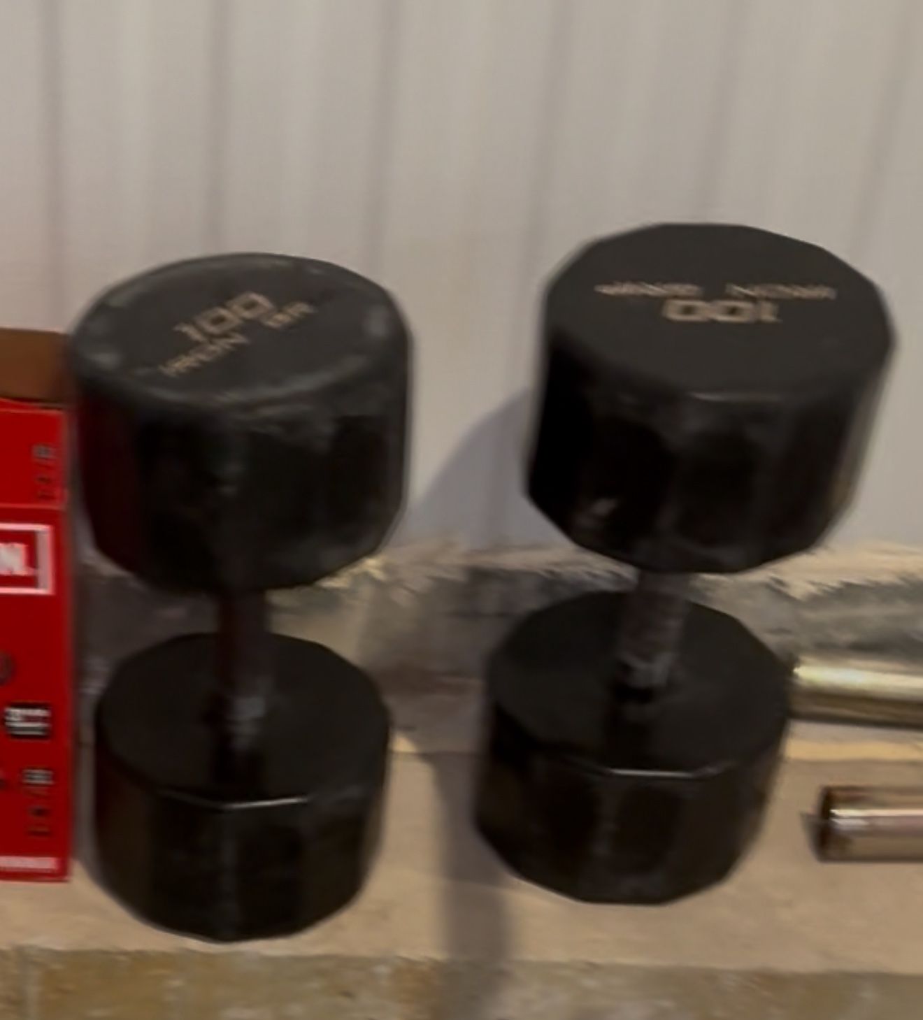Iron Grip 100lbs Dumbbells